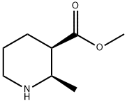 (2R,3R)-2-甲基哌啶-3-甲酸甲酯 结构式
