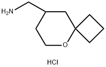{5-氧杂螺[3.5]壬烷-8-基}甲胺盐酸 结构式