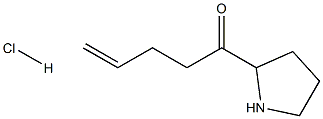 1-(吡咯烷-2-基)戊-4-烯-1-酮盐酸 结构式