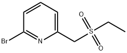 2-bromo-6-[(ethanesulfonyl)methyl]pyridine 结构式