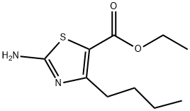 2-氨基-4-丁基噻唑-5-甲酸乙酯 结构式