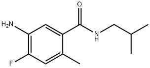 5-Amino-4-fluoro-N-isobutyl-2-methylbenzamide 结构式