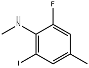 (2-Fluoro-6-iodo-4-methyl-phenyl)-methyl-amine 结构式