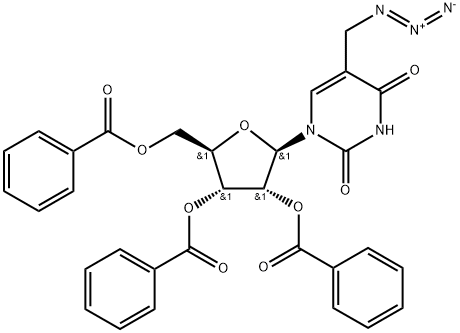 5-Azidomethyl-2',3',5'-tri-O-benzoyl uridine 结构式