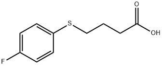 4-[(4-FLUOROPHENYL)SULFANYL]BUTANOIC ACID 结构式