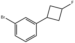 1-Bromo-3-(3-fluorocyclobutyl)benzene 结构式