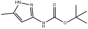 (5-甲基-1H-吡唑-3-基)氨基甲酸叔丁酯 结构式