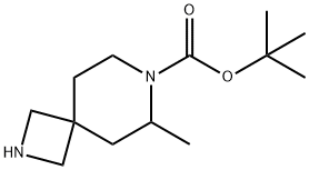 tert-butyl 6-methyl-2,7-diazaspiro[3.5]nonane-7-carboxylate 结构式