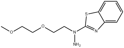 2-[1-[2-(2-methoxyethoxy)ethyl]hydrazinyl]-benzothiazole 结构式