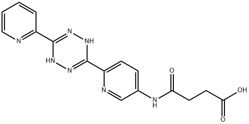 4-[[6-[1,4-DIHYDRO-6-(2-PYRIDINYL)-1,2,4,5-TETRAZIN-3-YL]-3-PYRIDINYL]AMINO]-4-OXOBUTANOIC ACID 结构式