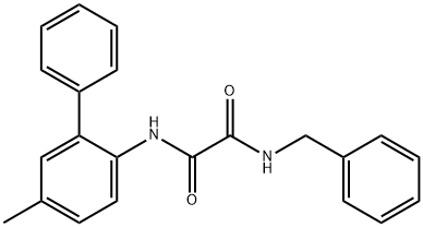 N1-苄基-N2-(5-甲基-2-联苯基)乙二酰胺 结构式