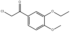 2-氯-1-(3-乙氧基-4-甲氧基苯基)乙酮 结构式