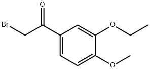 2-溴-1-(3-乙氧基-4-甲氧基苯基)乙酮 结构式