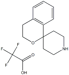 螺[异苯并二氢吡喃-1,4'-哌啶]2,2,2-三氟乙酸 结构式