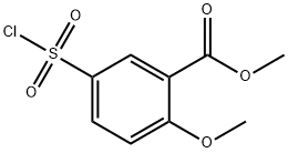 甲基 5-(氯磺酰)-2-甲氧基苯酸盐 结构式
