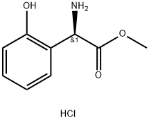 R-2-羟基苯甘氨酸甲酯盐酸盐 结构式