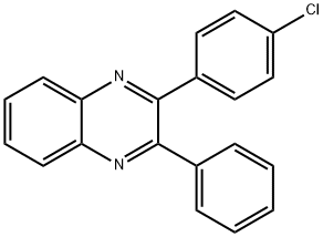 2-(4-chlorophenyl)-3-phenylquinoxaline 结构式