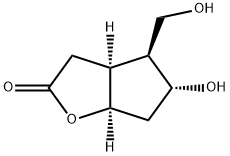 (3aS,4S,5R,6aR)-5-hydroxy-4-(hydroxymethyl)hexahydro-2H-cyclopenta[b]furan-2-one 结构式