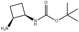 (1R,2S)-N1-BOC-环丁烷-1,2-二胺 结构式