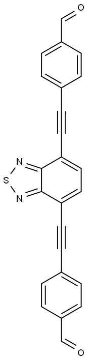 [4,7-Bis(4-formylphenylethynyl)benzo[c][1,2,5]thiadiazole] 结构式