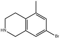 7-bromo-5-methyl-1,2,3,4-tetrahydroisoquinoline 结构式