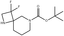 tert-butyl 3,3-difluoro-1,6-diazaspiro[3.5]nonane-6-carboxylate 结构式