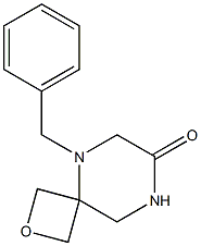 5-benzyl-2-oxa-5,8-diazaspiro[3.5]nonan-7-one 结构式