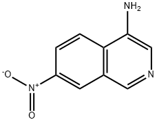 7-硝基异喹啉-4-胺 结构式