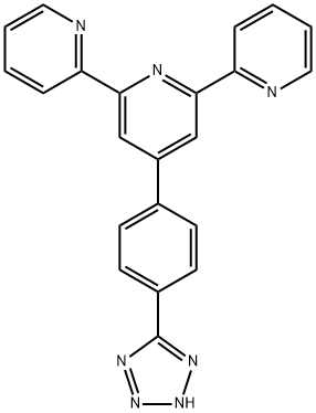 4'-(4-(1H-tetrazol-5-yl)phenyl)-2,2':6',2''-terpyridine 结构式