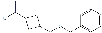 1-{3-[(benzyloxy)methyl]cyclobutyl}ethan-1-ol 结构式