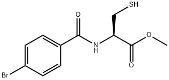 Methyl (4-bromobenzoyl)-L-cysteinate 结构式
