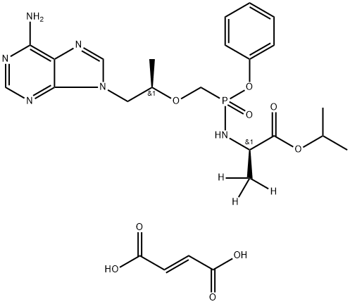 替诺福韦拉酚氨酯杂质08(富马酸盐) 结构式