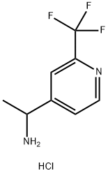 1-(2-(三氟甲基)吡啶-4-基)乙胺盐酸盐 结构式