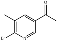 1-(6-Bromo-5-methyl-pyridin-3-yl)-ethanone 结构式