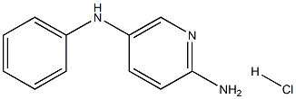 N5-苯基吡啶-2,5-二胺盐酸 结构式