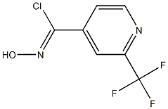 N-hydroxy-2-(trifluoromethyl)isonicotinimidoyl chloride 结构式