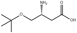 (R)-3-氨基-4-(叔丁氧基)丁酸 结构式