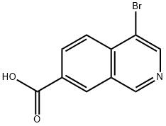 4-溴异喹啉-7-羧酸 结构式