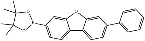 DIBENZOFURAN, 3-PHENYL-7-(4,4,5,5-TETRAMETHYL-1,3,2-DIOXABOROLAN-2-YL)- 结构式