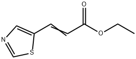 3-(噻唑-5-基)丙烯酸乙酯 结构式