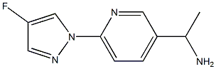 (S)-1-(6-(4-氟-1H-吡唑-1-甲基)吡啶-3-甲基)乙胺 结构式