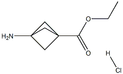 3-氨基双环[1.1.1]戊烷-1-甲酸乙酯盐酸盐 结构式