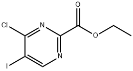 ethyl 4-chloro-5-iodopyrimidine-2-carboxylate 结构式