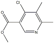 4-氯-5,6-二甲基烟酸甲酯 结构式