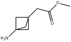 methyl 2-{3-aminobicyclo[1.1.1]pentan-1-yl}acetate 结构式