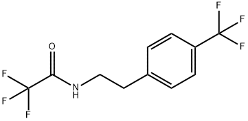 2,2,2-Trifluoro-N-{2-[4-(trifluoromethyl)phenyl]ethyl}acetamide 结构式