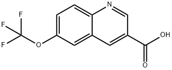 6-(三氟甲氧基)喹啉-3-羧酸 结构式