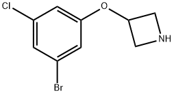 3-(3-Bromo-5-chlorophenoxy)azetidine 结构式