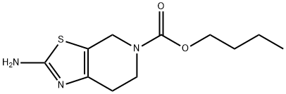 2-氨基-4,5,6,7-四氢噻唑并[5,4-C]吡啶-5-甲酸丁酯 结构式