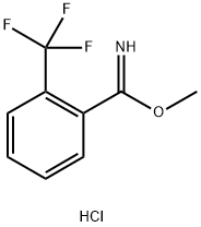 2-三氟甲基苯甲亚氨酸甲酯盐酸盐 结构式